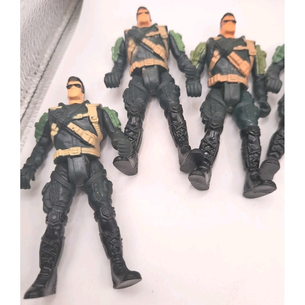 Chap Mei Snake Squad SPEED TROOPER GREEN UNIFORM Action Figure Lot of 8 - Picture 3 of 6
